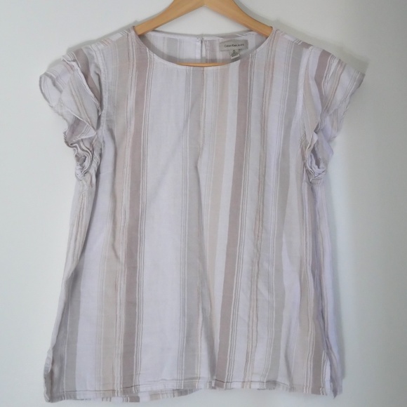 Calvin Klein - Striped Top Medium - Picture 2 of 2